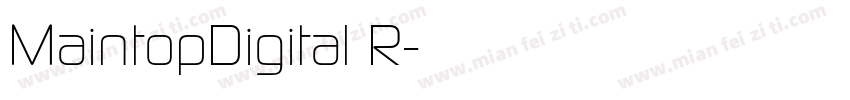 MaintopDigital R字体转换